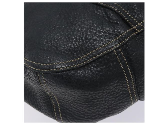 Borsa a Spalla in Pelle Prada Blu Navy Argento Autentica 132232 - vista 17