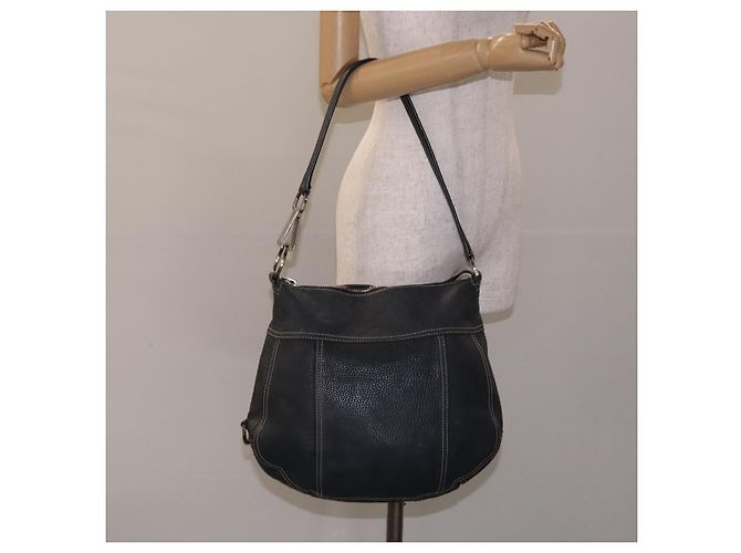 Borsa a Spalla in Pelle Prada Blu Navy Argento Autentica 132232 - vista 23