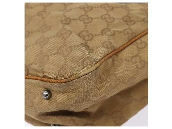 Borsa a mano in tela GG Gucci marrone 113019 Auth 134527 - vista 14