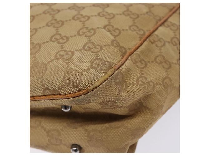 Borsa a mano in tela GG Gucci marrone 113019 Auth 134527 - vista 15