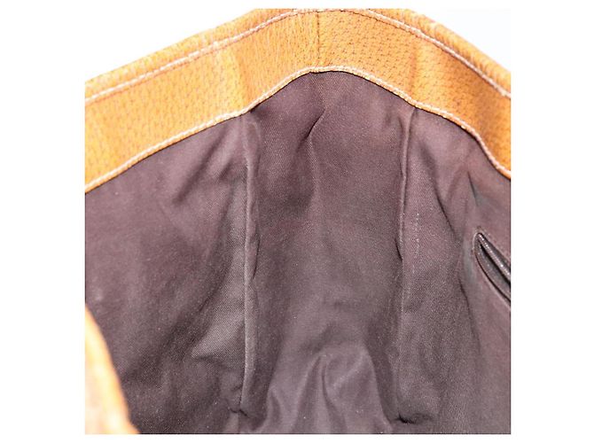 Borsa a mano in tela GG Gucci marrone 113019 Auth 134527 - vista 19