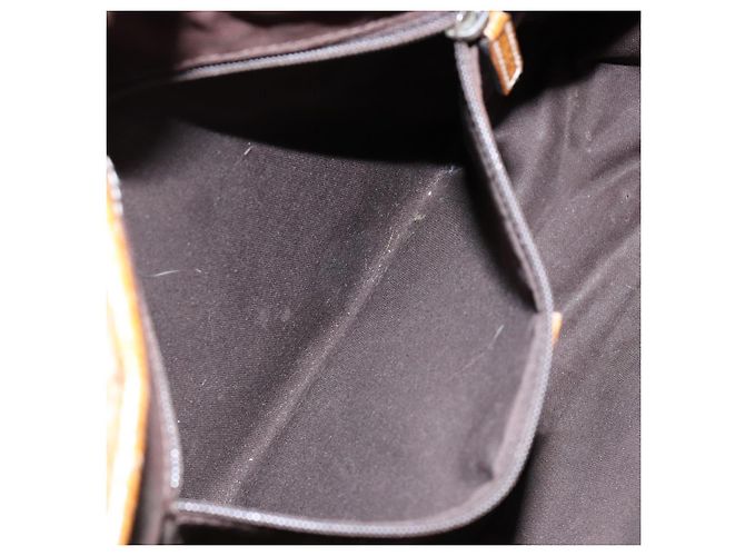 Borsa a mano in tela GG Gucci marrone 113019 Auth 134527 - vista 20