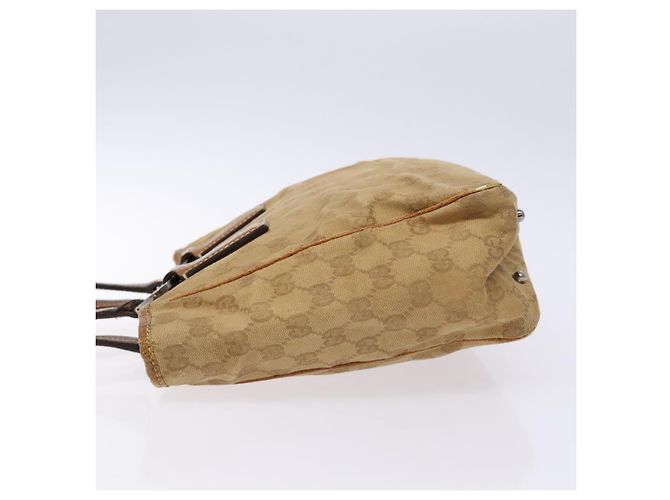 Borsa a mano in tela GG Gucci marrone 113019 Auth 134527 - vista 4