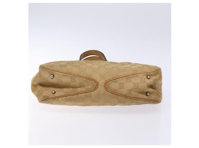 Borsa a mano in tela GG Gucci marrone 113019 Auth 134527 - vista 5