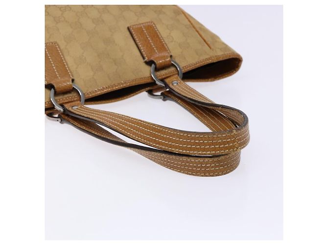 Borsa a mano in tela GG Gucci marrone 113019 Auth 134527 - vista 7