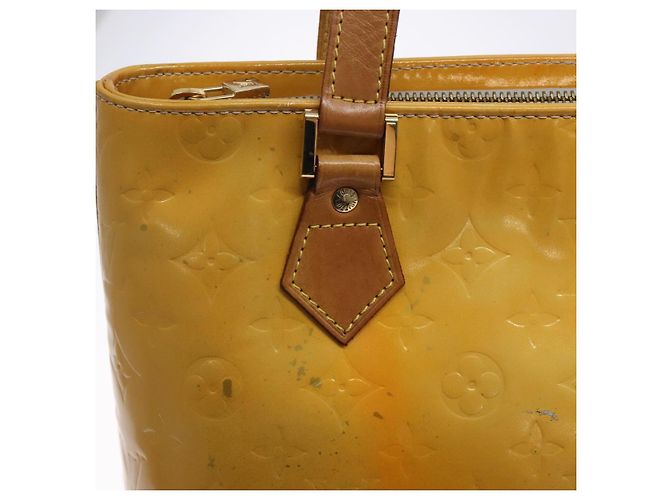 LOUIS VUITTON Borsa a Mano Houston Monogram Vernis Grigio M91053 LV Auth 132526 - vista 17