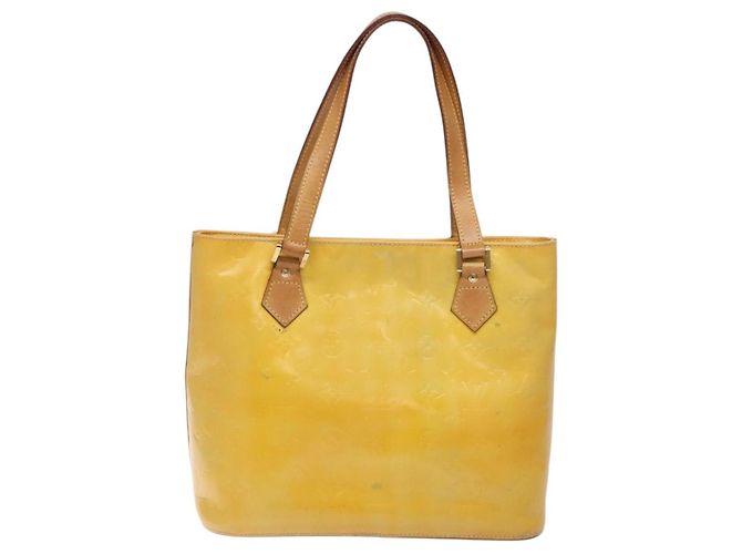 LOUIS VUITTON Borsa a Mano Houston Monogram Vernis Grigio M91053 LV Auth 132526 - vista 2