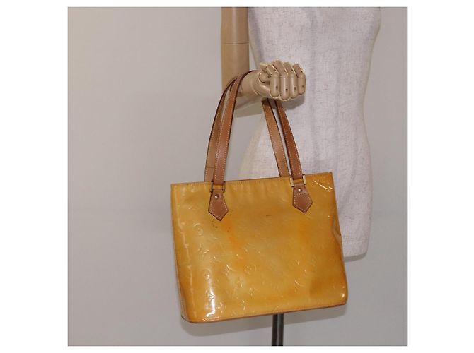 LOUIS VUITTON Borsa a Mano Houston Monogram Vernis Grigio M91053 LV Auth 132526 - vista 23