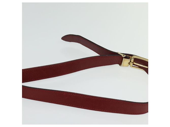 Borsa a spalla in tela a nido d'ape PVC rossa e oro Christian Dior Auth 134766 Rosso D'oro - vista 8
