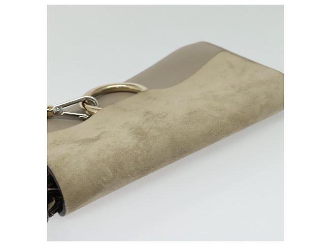 Chloé Bolsa de Ombro Chloe Fay em Couro Greige Dourado Auth BA4020 - vista 6