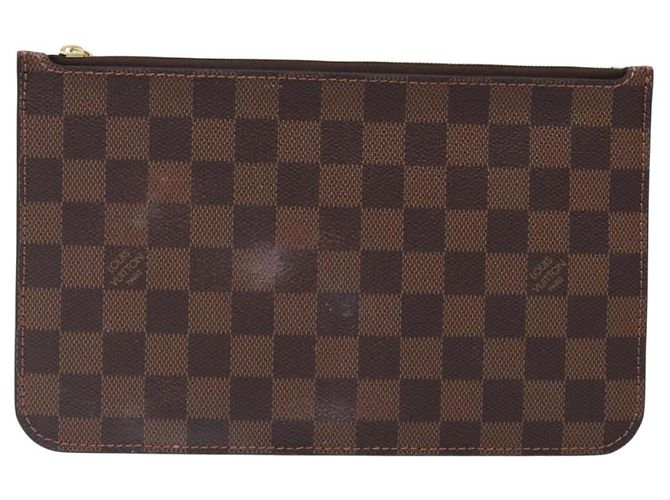LOUIS VUITTON Bolsa Accesorio Neverfull MM Damier Ebene Auth BA4153 - vista 13