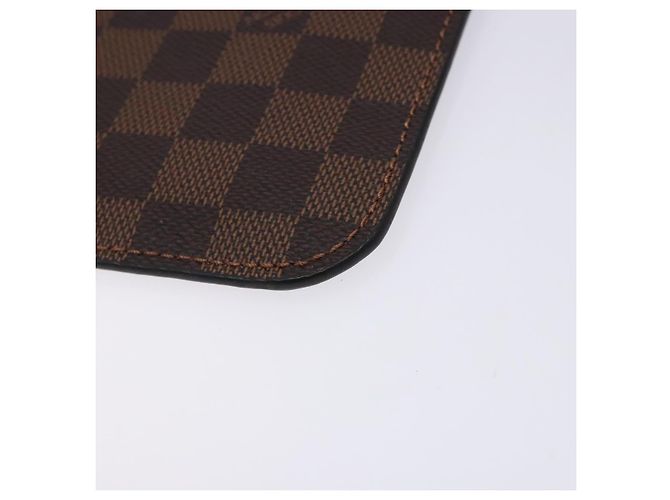 LOUIS VUITTON Bolsa Accesorio Neverfull MM Damier Ebene Auth BA4153 - vista 15