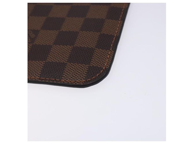 LOUIS VUITTON Bolsa Accesorio Neverfull MM Damier Ebene Auth BA4153 - vista 16