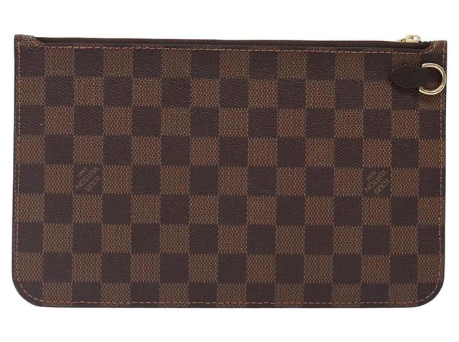 LOUIS VUITTON Bolsa Accesorio Neverfull MM Damier Ebene Auth BA4153 - vista 2