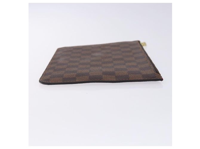 LOUIS VUITTON Bolsa Accesorio Neverfull MM Damier Ebene Auth BA4153 - vista 3