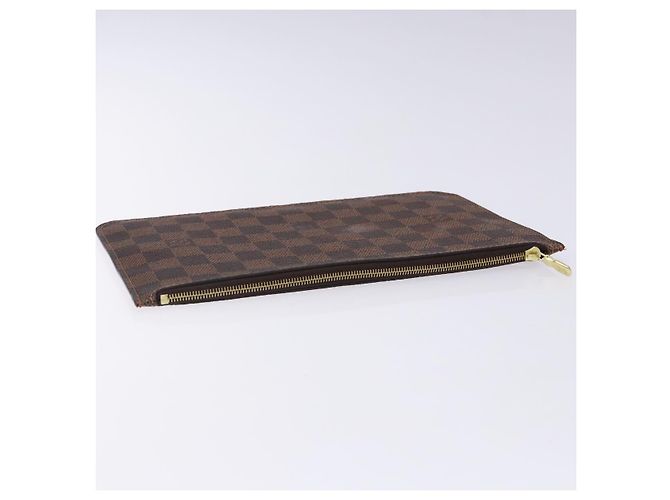LOUIS VUITTON Bolsa Accesorio Neverfull MM Damier Ebene Auth BA4153 - vista 5