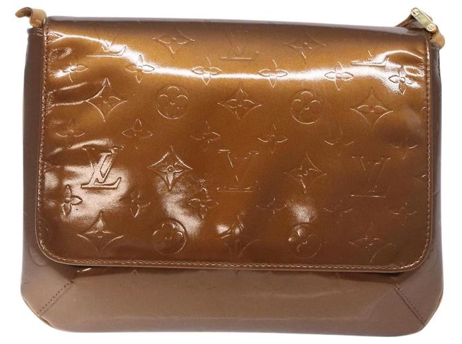 LOUIS VUITTON Borsa Thompson Street Monogram Vernis Bronzo M91124 LV Auth bs28129 - vista 13