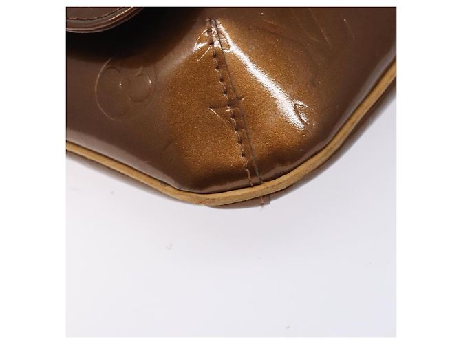 LOUIS VUITTON Borsa Thompson Street Monogram Vernis Bronzo M91124 LV Auth bs28129 - vista 16