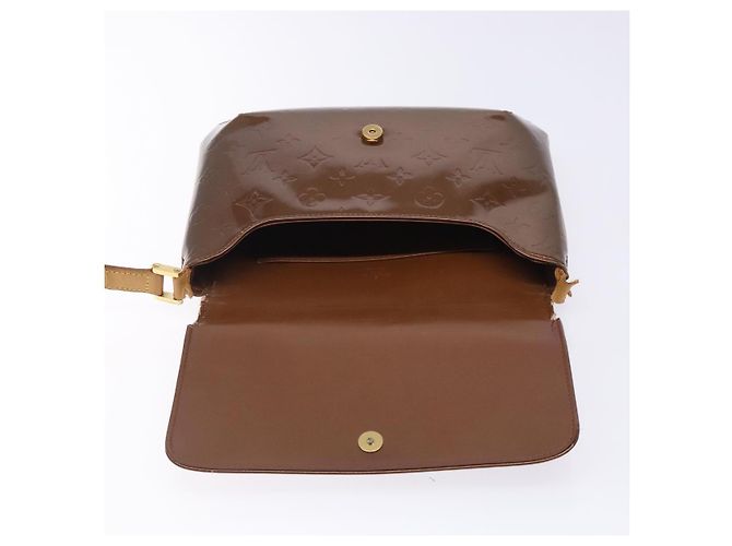 LOUIS VUITTON Borsa Thompson Street Monogram Vernis Bronzo M91124 LV Auth bs28129 - vista 19