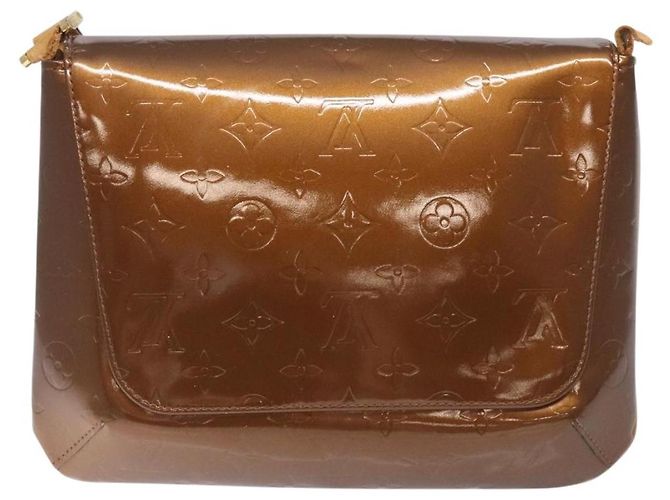 LOUIS VUITTON Borsa Thompson Street Monogram Vernis Bronzo M91124 LV Auth bs28129 - vista 2