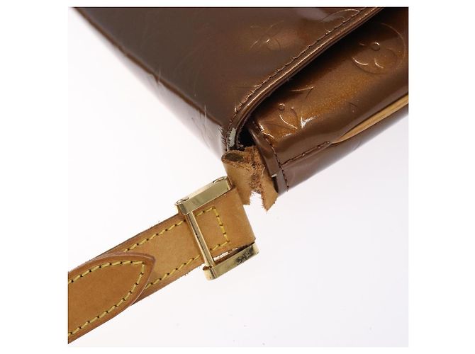 LOUIS VUITTON Borsa Thompson Street Monogram Vernis Bronzo M91124 LV Auth bs28129 - vista 8
