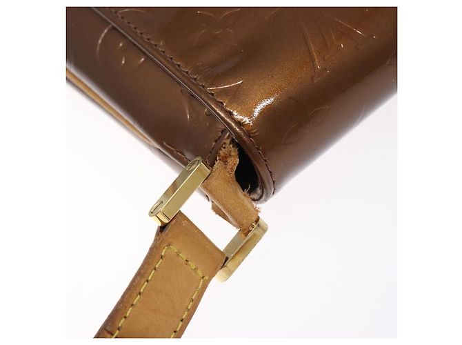 LOUIS VUITTON Borsa Thompson Street Monogram Vernis Bronzo M91124 LV Auth bs28129 - vista 9