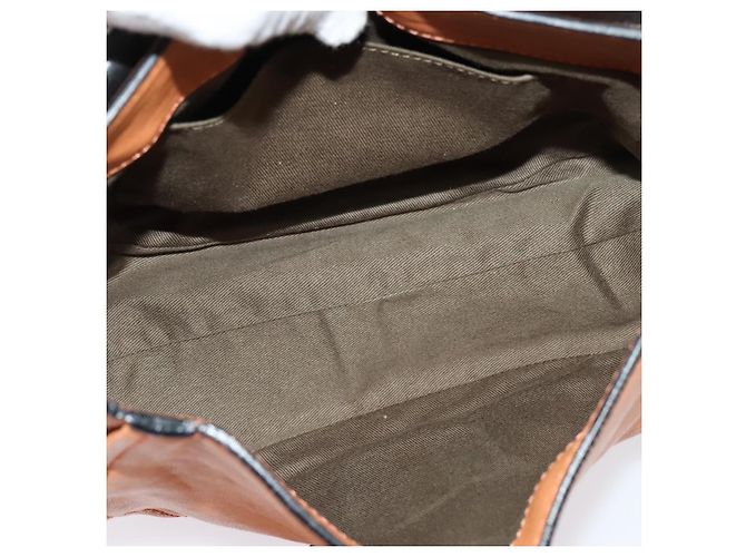 Chloé Chloe Elsie Schultertasche aus Leder Beige Gold Auth BA4046 - Ansicht 11