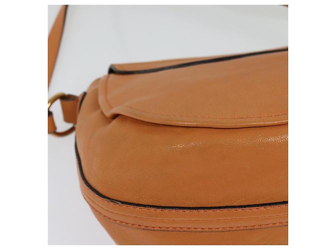 Chloé Chloe Elsie Schultertasche aus Leder Beige Gold Auth BA4046 - Ansicht 15