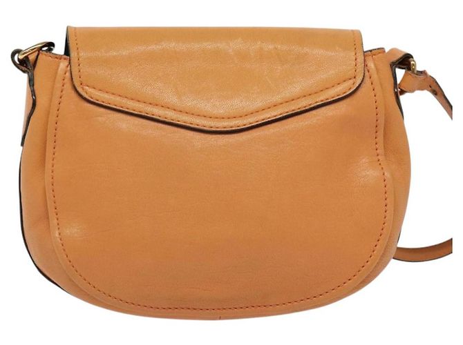 Chloé Chloe Elsie Schultertasche aus Leder Beige Gold Auth BA4046 - Ansicht 2