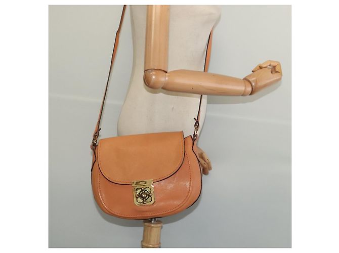Chloé Chloe Elsie Schultertasche aus Leder Beige Gold Auth BA4046 - Ansicht 22