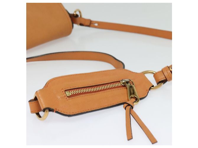 Chloé Chloe Elsie Schultertasche aus Leder Beige Gold Auth BA4046 - Ansicht 7