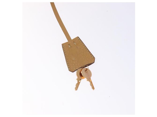 Borsa a Spalla PRADA Nylon Beige Oro Auth 131423 D'oro - vista 10