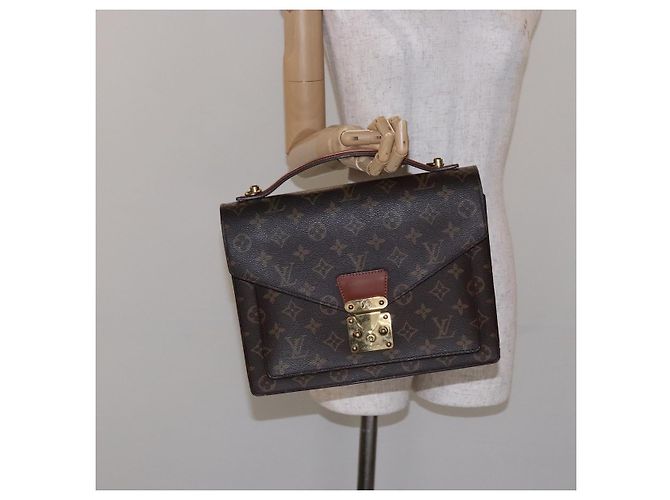 LOUIS VUITTON Borsa a Mano Monceau 28 Monogram M51185 LV Auth ki5795 Monogramma - vista 25