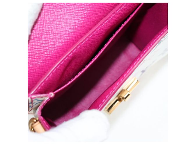 LOUIS VUITTON Monogram Multicolor Heart Breaker Tasche Weiß M40660 Auth 131824SV - Ansicht 10
