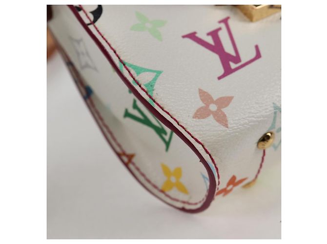 LOUIS VUITTON Monogram Multicolor Heart Breaker Tasche Weiß M40660 Auth 131824SV - Ansicht 14