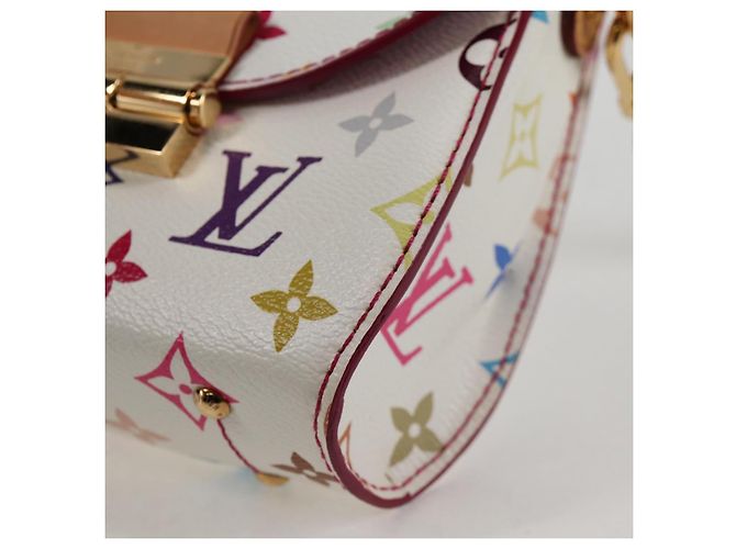 LOUIS VUITTON Monogram Multicolor Heart Breaker Tasche Weiß M40660 Auth 131824SV - Ansicht 15