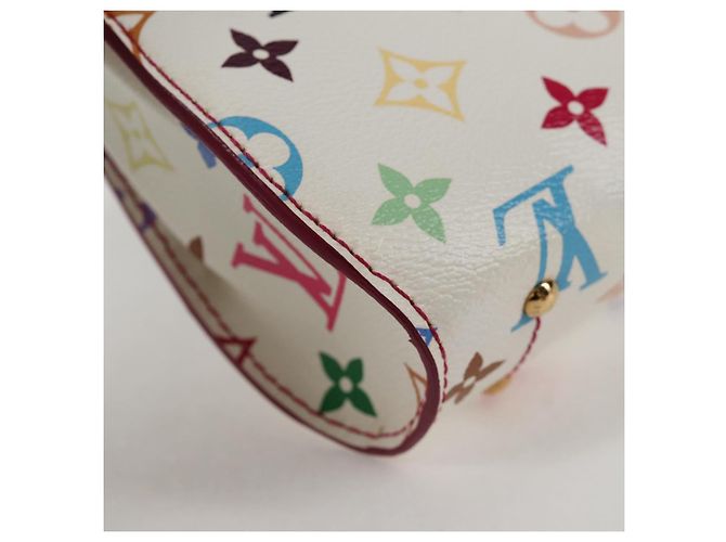 LOUIS VUITTON Monogram Multicolor Heart Breaker Tasche Weiß M40660 Auth 131824SV - Ansicht 16