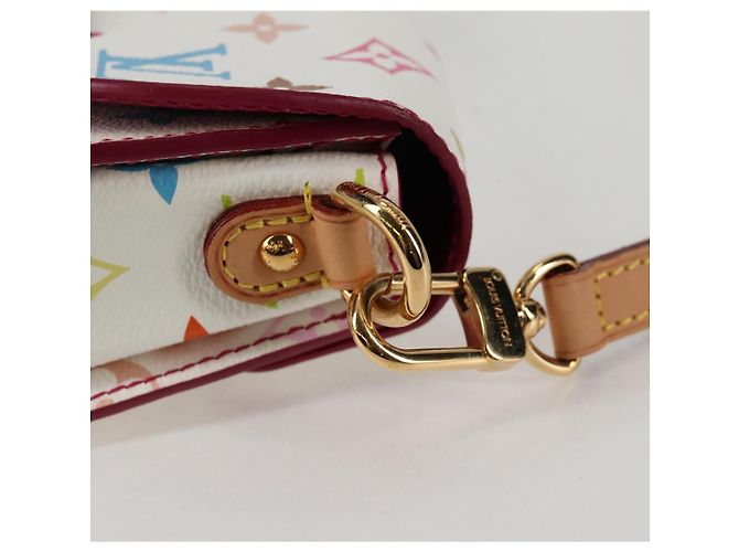 LOUIS VUITTON Monogram Multicolor Heart Breaker Tasche Weiß M40660 Auth 131824SV - Ansicht 18