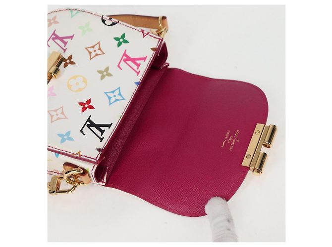 LOUIS VUITTON Monogram Multicolor Heart Breaker Tasche Weiß M40660 Auth 131824SV - Ansicht 19