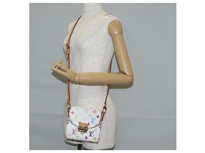 LOUIS VUITTON Monogram Multicolor Heart Breaker Tasche Weiß M40660 Auth 131824SV - Ansicht 24