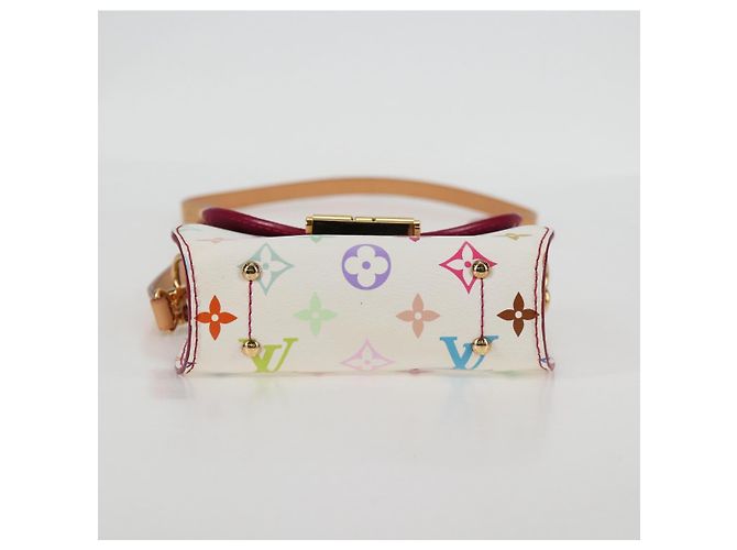 LOUIS VUITTON Monogram Multicolor Heart Breaker Tasche Weiß M40660 Auth 131824SV - Ansicht 5