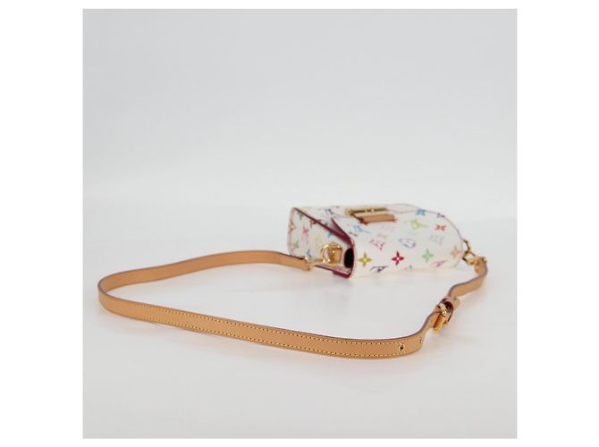 LOUIS VUITTON Monogram Multicolor Heart Breaker Tasche Weiß M40660 Auth 131824SV - Ansicht 7