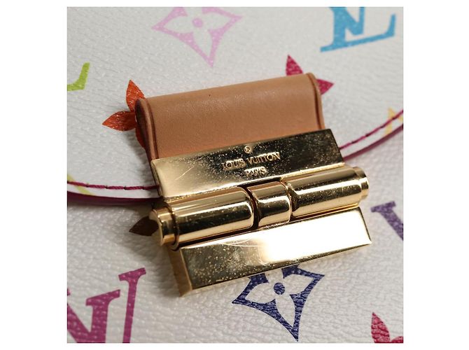 LOUIS VUITTON Monogram Multicolor Heart Breaker Tasche Weiß M40660 Auth 131824SV - Ansicht 9