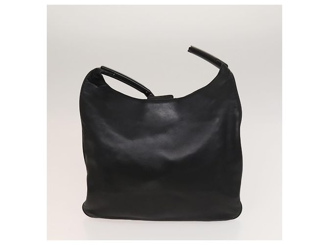 PRADA Borsa a Mano Pelle Nylon 2Set Nero Beige Argento Auth bs28219 - vista 11