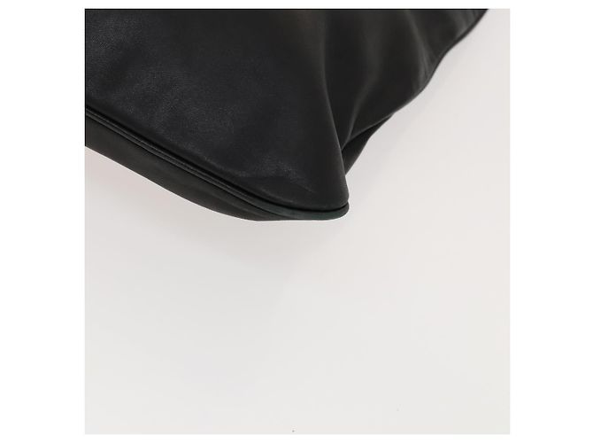 PRADA Borsa a Mano Pelle Nylon 2Set Nero Beige Argento Auth bs28219 - vista 16