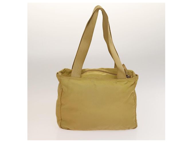 PRADA Borsa a Mano Pelle Nylon 2Set Nero Beige Argento Auth bs28219 - vista 3