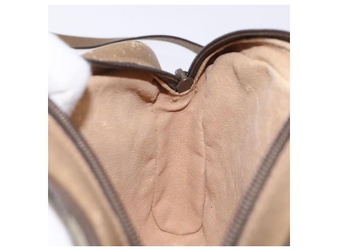 Gucci Borsa Sherry Line GG Supreme Web in PVC beige e oro 116 02 089 Auth BA4187 D'oro - vista 20