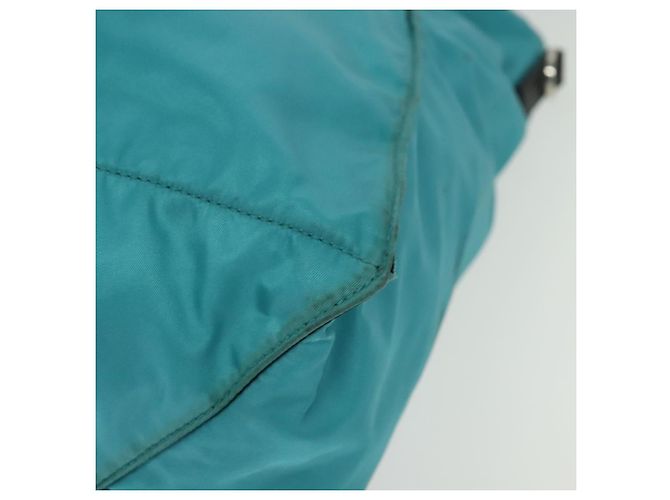 Prada Tote Bag aus Nylon Blau Silber authentisch mr1463 - Ansicht 14
