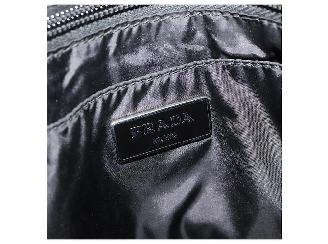 Prada Tote Bag aus Nylon Blau Silber authentisch mr1463 - Ansicht 18