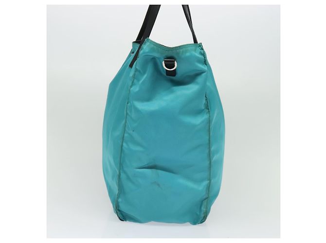 Prada Tote Bag aus Nylon Blau Silber authentisch mr1463 - Ansicht 4